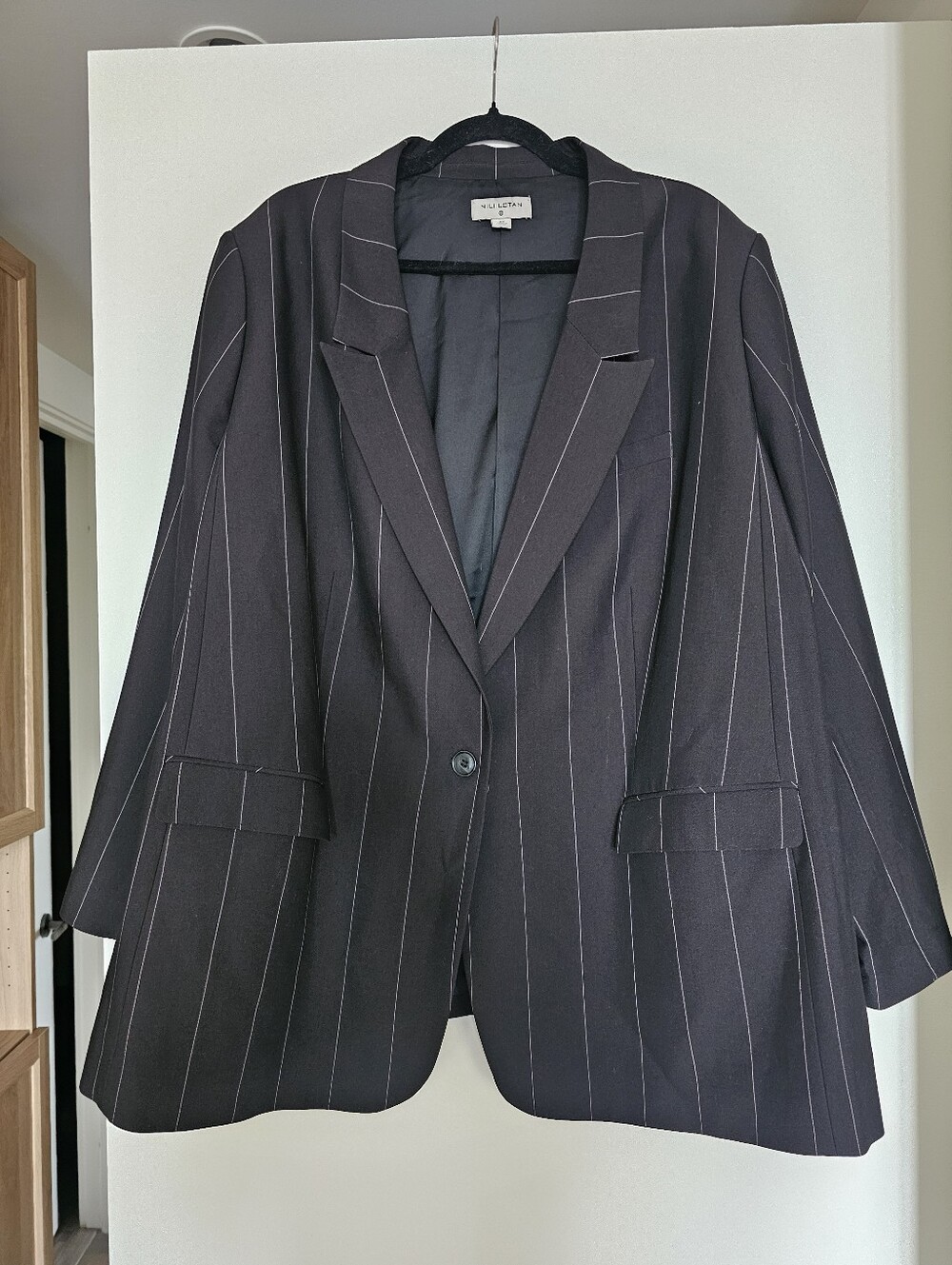 Nili Lotan X Target, Black Pinstripe Blazer